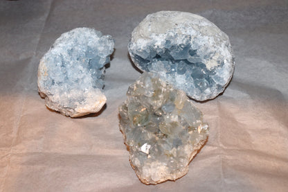 blue celestite cluster